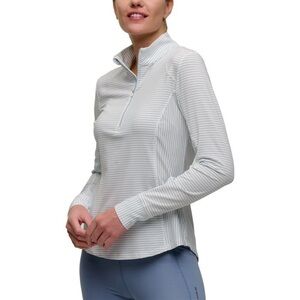 Zero Restriction Renae half zip Blue w/Green stripe XL Excellent condition